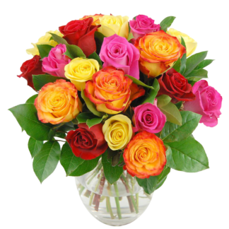 25 colorful roses | Flower Delivery Pushkino
